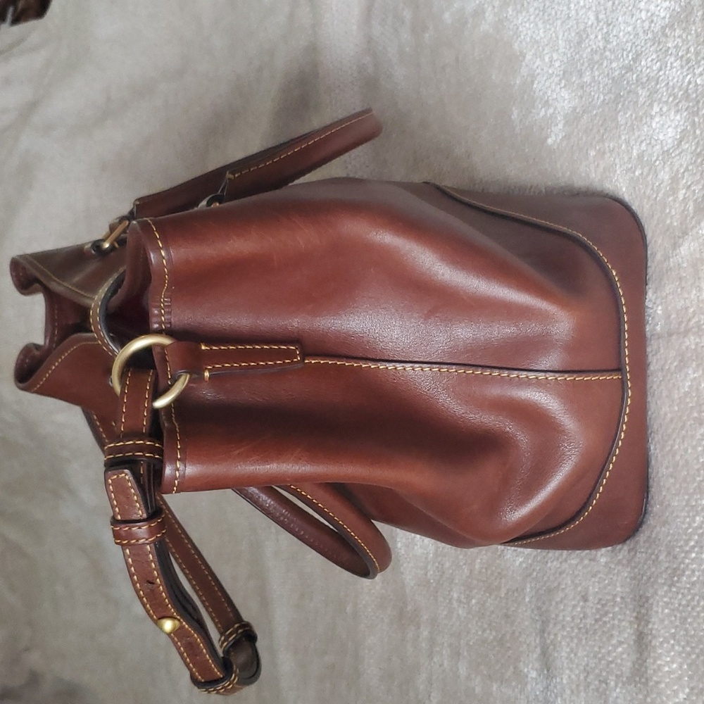 Dooney and Bourke Florentine Leather Perry Satchel - Picture 3 of 12